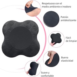 EKEJLI 2 PCS Rodilleras de yoga, Tapete para ejercicio grueso, Coderas para yoga y pilates, Rodilleras de yoga para mujeres y hombres, adecuadas para rodillas, codos, manos, cabeza, pilates