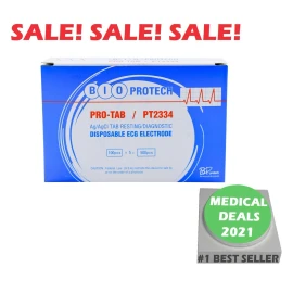 BIO PROTECH, PRO-TAB PT2334 RESTING DISPOSABLE EKG ELECTRODE  (500 PER BOX)