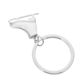 HOLIDYOYO Ice Skate Keyring Skate Lovers Accessories for Birthday Parties 80s Style Ice Skate Key Ring Ice Skating Jewellery White Zinc Alloy