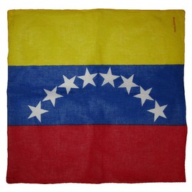 K's Novelties Set of 12 Venezuela 8 Star 100% Cotton Bandanna