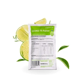 Medicalfox Medicalfox GLUKO 75 Glukose-Monohydrat Fertigpulver Limette 82,5 g - Traubenzucker tr?gt zur normalen Energiegewinnung im Stoffechsel bei, Ideal fr Sport, Fitness & oGTT