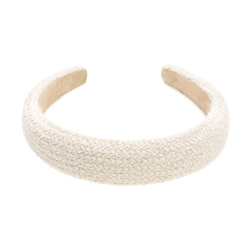 axy Knitted Fabric Headband with Fine Metallic Threads, Padded, Beautiful