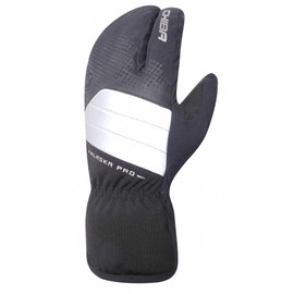 Chiba Alaska Pro Winter Cycling Gloves Long Black/Silver 2025: Size: L (9)