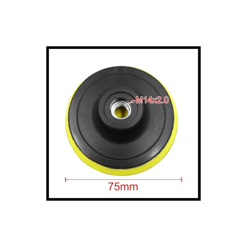 Hihaha 2pcs 3" Car Automotive M14x2.0 Pad Backing Plate Polisher