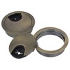 Mxfans 2PCS 50mm Bronze Computer Cable Grommet Desk Tidy Outlet