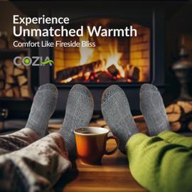COZIA Merino Wool Socks for Men and Women Thermal Socks for Winter Warm Thick Cozy Socks LXL
