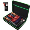 stukcaze Battery Organizer Storage Case with Tester for AA AAA