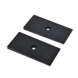 JADSOrBoBi 2 Pack 2.5 Degree Universal Pinion Angle Correction Shims for Leaf Springs and Lift Blocks - Billet Aluminum, Anodized Black