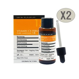 Derma Factory Pure Vitamin CE Ferulic Ampoule 22ml + 22ml / 더마팩토리 퓨어비타민 CE페룰릭앰플 22ml + 22ml