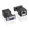 SIENOC 1 Pair DB9 RS232 9Pin to RJ45 Female Connector