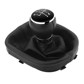 5-Speed Car Gear Stick Knob Gear Stick Boot Kit for 2003 to 2010 II 2 MK2