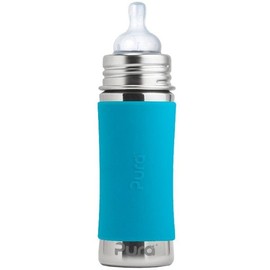 Pura Kiki Stainless Steel Infant Bottle 325ml - Aqua V2
