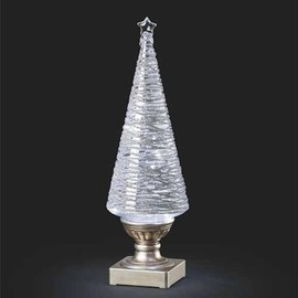 Roman 13.5" LED Lighted Tree with Star Christmas Tabletop Decor