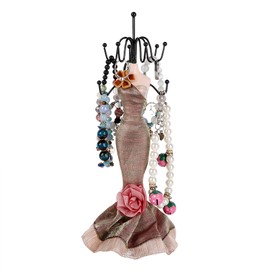 Cocoarm Necklace Holder Stand, Doll Jewelry Stand, Necklace Ring Jewelry Holder Design, Art Atmosphere for Home, Jewelry Store, Decorative Ornaments (Small Model)