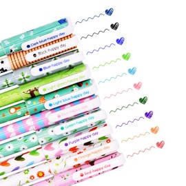 SITAKE 10 Pcs Cute Animal Pens, 0.38mm Funny Gel Pen for Writing, Kawaii Multicolor Pen, Ink Pens for Note Taking, School Journaling Supplies Stationery