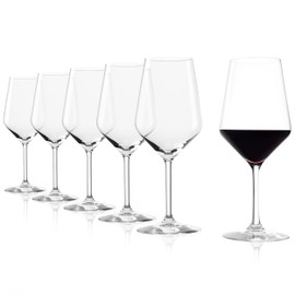 Stölzle Lausitz Red Wine Glasses Revolution Set of 6, 16 1/2 oz – Premium Crystal Glasses for Red Wine – Elegant Goblets for Maximum Aroma – Dishwasher & Shock Resistant