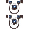 Seco-Larm SD-969-T15Q/B Pack of 2 Armored Door Cord/Pre-Wired Terminal Blocks