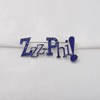 CENWA Zeta Phi Broche de diamantes de imitación Broche de