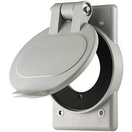 EATON WP1 1-Gang Weatherproof Nylon Cover for 15A, 20A & 30A Devices, 3.25