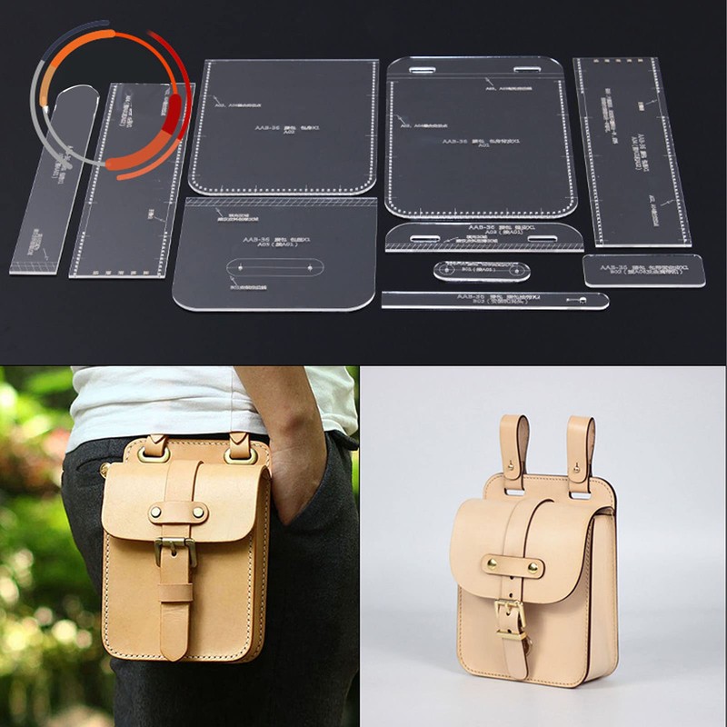 Acrylic Waist Bag Stencil Precise Cutting Position Line Leather Pattern