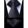 HISDERN Lot 5 PCS Classic Formal Elegant Men's Silk Tie