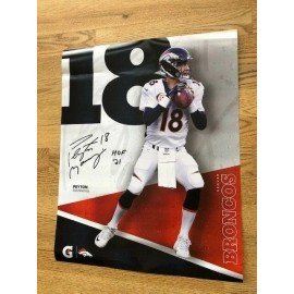 Peyton Manning Denver Broncos Hall of Fame 2021 Poster