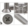 BOZONLI Phillips Countersunk Machine Screws Bolt Flat Head Stainless Steel