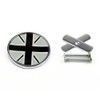 Topteng Front Grill Badge w/Holder Union Jack UK Flag for