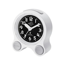 Master Time sprechender Funk Wecker DCF77 mit Alarm, Touch LED-Hintergrundbeleuchtung, Sprachausgabe mit Uhrzeit, Datum, inkl. Batterien