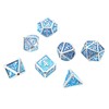 7pcs Polyhedral Dice Set Portable Exquisite Funny Metal Dice Table
