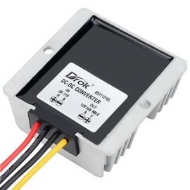 DROK 12V Step Up Converter, DC 5-11V to 12V 10A 120W Boost Converter Module, 5V 6V 9V Voltage Regulator Waterproof Power Supply Board Voltage Stabilizer for Motor Automotive Solar Panel