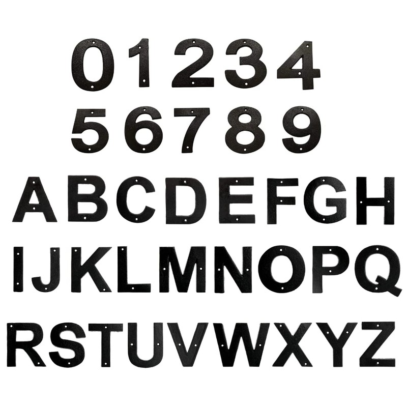 Cast Iron Door Number 8 - Black House Numbers
