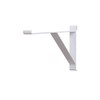 SSWBasics 12 inch White Contemporary Shelf Bracket for Wire Grid