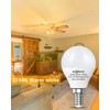 SHINESTAR 3-Pack E12 LED Ceiling Fan Light Bulbs 2700K Warm