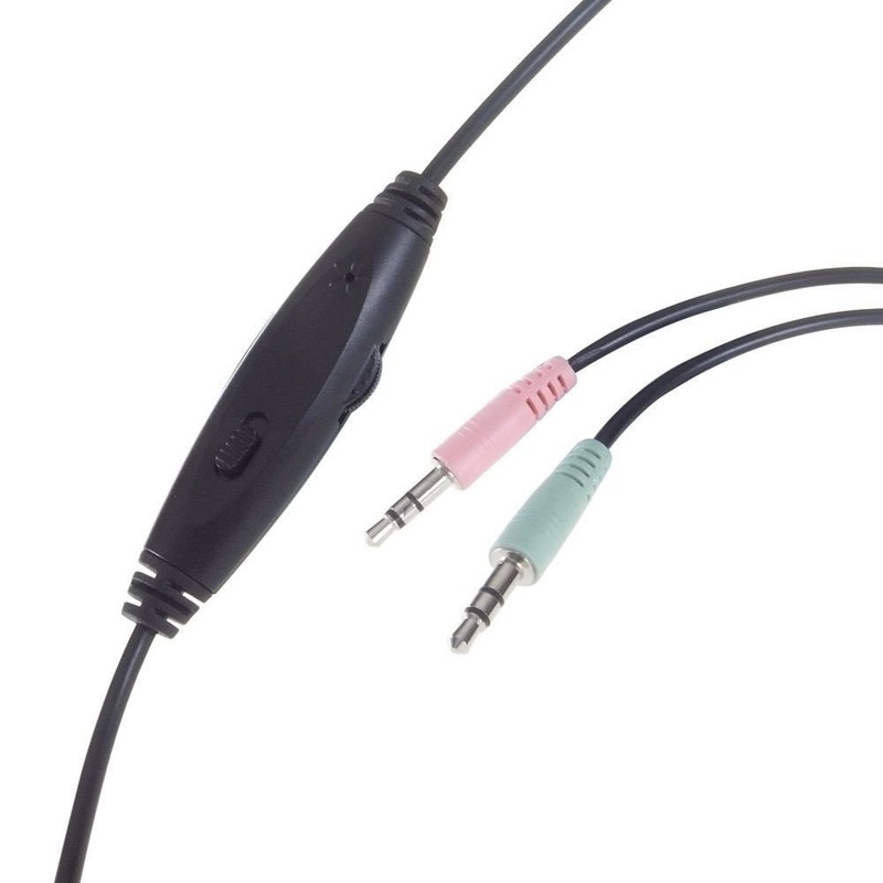 kenable HP530 PC Laptop Headphones with Built-In Mic & Remote