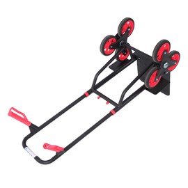 Thomletha Stair Climbing Hand Truck 440lb Capacity Heavy Duty Folding Dolly Cart Alloy Steel Frame with Telescopic Handle and 6 Dual Wheels