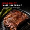Craycort Cast Iron Griddle Hotplate Insert, Fits 22.5" Grills, Pre-Seasoned