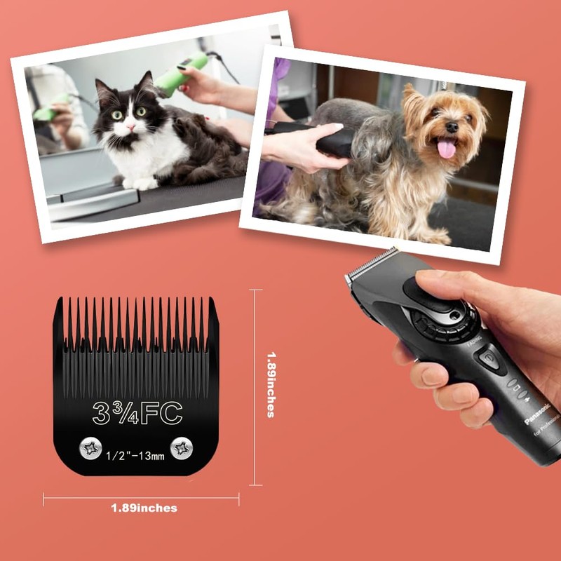 Docal 3-3/4F# Pet Dog Grooming Detachable Blades, Compatible with Andis