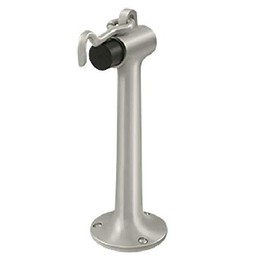 Deltana DSF830U15 8" Solid Brass Floor Mount Bumper, Satin Nickel