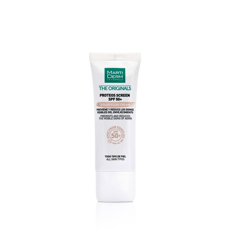 MartiDerm Proteos Screen SPF 50+ CON COLOR - Crema antiedad
