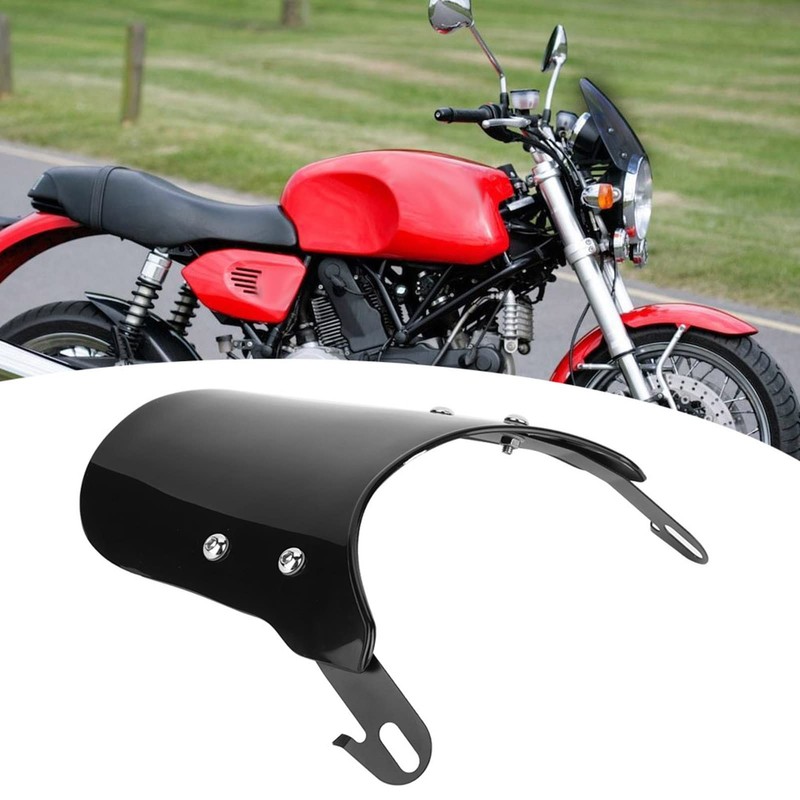 FTVOGUE Motorcycle Windshields, Safe Universal Motorcycle Windshield Wind Deflector, Retro