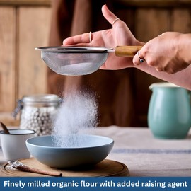 Doves Farm Organic Self Rising Flour 2.2 lb / 1 kg (Pack of 2) - Kosher & Vegan Friendly British Self Raising White Flour for Baking | Ideal for Cakes, Dessert and Everyday Baking | Imported UK Food