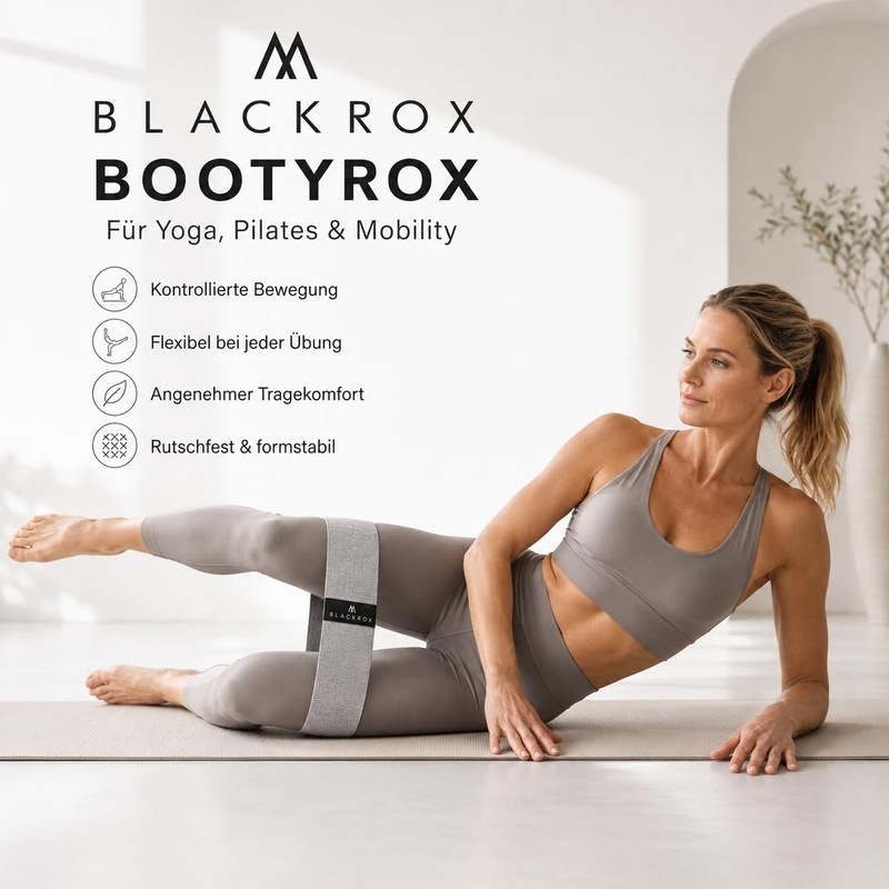 BLACKROX Bootyrox Fitness Band Comparison Winner Fabric Cotton Resistance Band