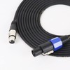 3Meter Speakon Cables to XLR Patch Cord Extension Convert Wire