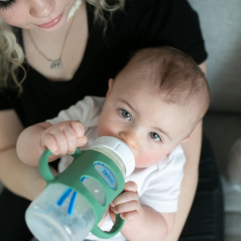 Dr. Brown's Milestones 100% Silicone Baby Bottle Handles, Wide-Neck, Removable