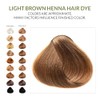 3 Pack Light Brown Henna Hair & Beard Dye /