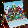 WUJUN Musical Christmas Card, 3D Christmas Pop Up Cards with
