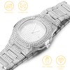 HALUKAKAH Diamonds Gold Watch Iced Out, Men's Platinum White Gold