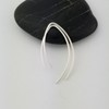 1 Inch Thin Sterling Silver Threader Earrings Open Hoop 20
