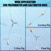 Dr.Fish - Paquete de 5 plataformas de pesca sin rollo,